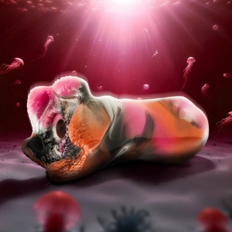 EPIC CYBERSILICOCK Telemus Cyklop - silikonowa maszyna intymna, anatomiczne usta, 20 cm