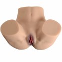 XISE KALLY Intymny model anatomiczny dwukanałowy, silikon TPE, realistyczny