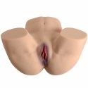 XISE KALLY Intymny model anatomiczny dwukanałowy, silikon TPE, realistyczny