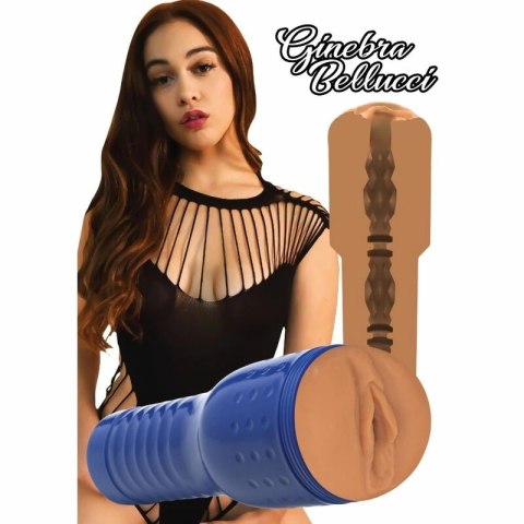 PRIVATE Ginebra Bellucci Masturbator Karmelowy Model Intymny Premium, kompaktowy