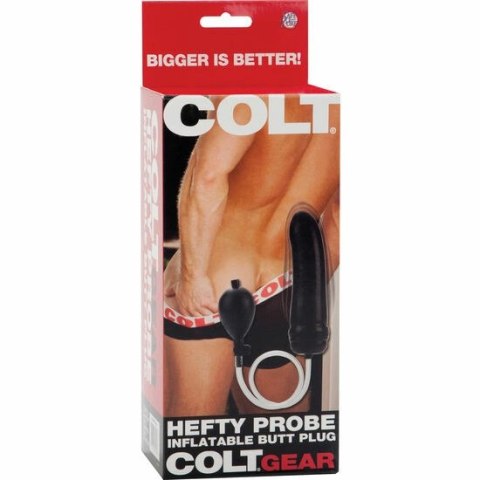 CalExotics COLT Hefty Probe - model nadmuchiwany z zaworem bezpieczeństwa, czarny