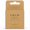 LELO HEX Organic prezerwatywy 3 szt. lateks organiczny L-arginina