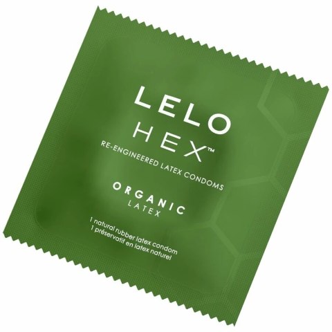 LELO HEX Organic prezerwatywy 3 szt. lateks organiczny L-arginina