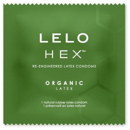 LELO HEX Organic prezerwatywy 36 szt. lateks organiczny, struktura HEX
