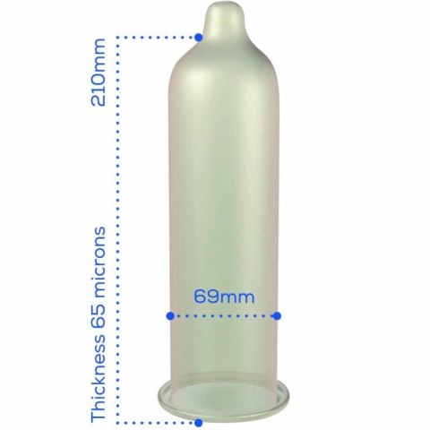 Pasante Super King XXL 69mm 144 szt. - Klasyczne prezerwatywy maxi