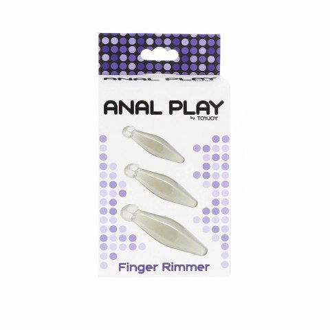 ToyJoy Finger Rimmer Zestaw 3 Rozmiarow Przeźroczysty - Anatomiczne Rozszerzacze