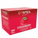 Control Adapta Kondomy Truskawkowe 54mm 144szt - Aromatyzowane, Czerwone
