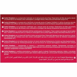 Control Adapta Kondomy Truskawkowe 54mm 144szt - Aromatyzowane, Czerwone