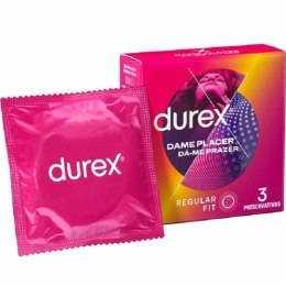 Durex Dame Placer 3 szt. anatomiczne prezerwatywy z wypustkami Easy-On