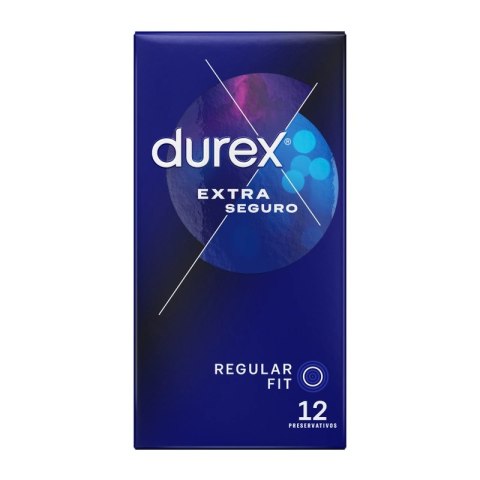 Durex Extra Safe 12 szt. - precyzyjny system ochrony, lateks, 56 mm
