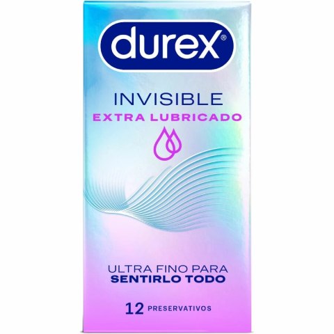 Durex Invisible Extra Lubricated 12 szt. ultracienkie prezerwatywy