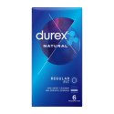 Durex Natural Classic 6 szt. - anatomiczne, naturalny lateks, wygodne zakładanie