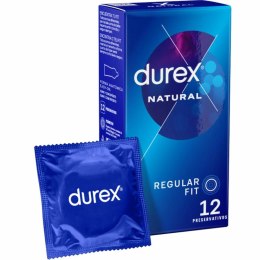 Durex Natural Plus 12 szt. anatomiczne prezerwatywy z neutralnym zapachem