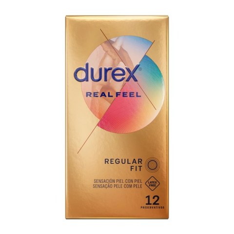 Durex RealFeel 12 szt. - prezerwatywy bez lateksu, 56 mm