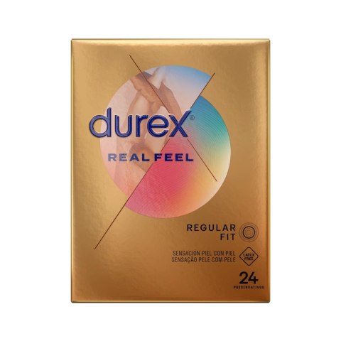 Durex RealFeel 24 szt. prezerwatywy bez lateksu, naturalny kontakt
