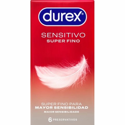 Durex Sensitive Total Contact 6 szt. - ultracienkie prezerwatywy 52 mm