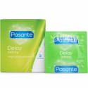 Pasante Delay 3 sztuki - prezerwatywy z systemem opoźniającym, 53 mm