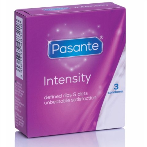 Pasante Ribs & Dots Intensity prezerwatywy teksturowane 3 sztuki