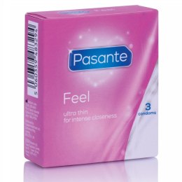 Pasante Sensitive Ultra Cienkie Prezerwatywy 3 sztuki, naturalny kolor