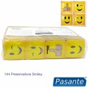 Pasante Smiley Torba 144 szt. prezerwatywy lateksowe 54mm