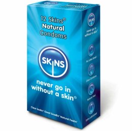 SKINS Natural - prezerwatywy lateksowe 12 szt. waniliowe, cienkie