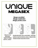 Unique MEGASEX Bezlateksowe prezerwatywy 3 szt. z ULTRALUB