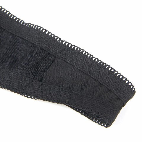 SUBBLIME 955199 Komplet bielizny z regulowaną kokardą czarny S/M