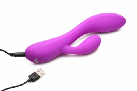 BANG! Flexible Rabbit Vibrator Dual System Fioletowy 19,5cm
