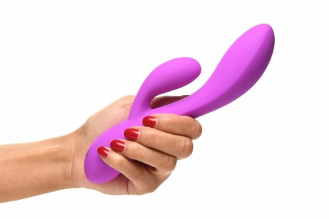 BANG! Flexible Rabbit Vibrator Dual System Fioletowy 19,5cm