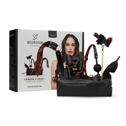 Bedroom Fantasies Crimson & Ebony Zestaw Akcesoriow 8-częściowy Deluxe