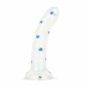Dildo Collection Blossom Bliss Blue Glitter Design 19 cm silikonowy model