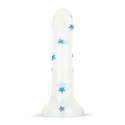 Dildo Collection Blossom Bliss Blue Glitter Design 19 cm silikonowy model