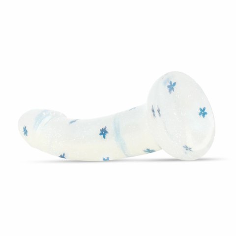 Dildo Collection Blossom Bliss Blue Glitter Design 19 cm silikonowy model