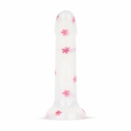 Dildo Collection Flower Power model Pink Glitter 15 cm żelowy design