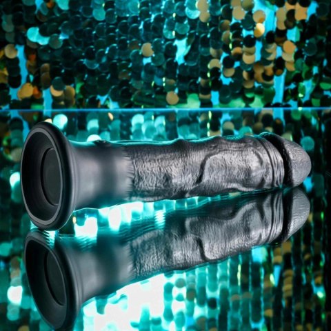 Evolved Black Thunder 25 cm - wibrujący model z ruchomymi kulkami, silikon