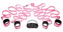 FRISKY Bedroom Restraint Kit Pink - Zestaw Regulowanych Kajdanek do Łożka