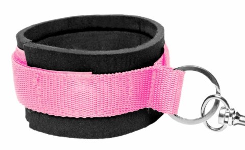 FRISKY Bedroom Restraint Kit Pink - Zestaw Regulowanych Kajdanek do Łożka