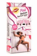 FRISKY Bedroom Restraint Kit Pink - Zestaw Regulowanych Kajdanek do Łożka