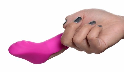 FRISKY Finger Bang Her Pro Pink - Wibrująca Nakładka na Palec, 12 cm