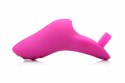 FRISKY Finger Bang Her Pro Pink - Wibrująca Nakładka na Palec, 12 cm