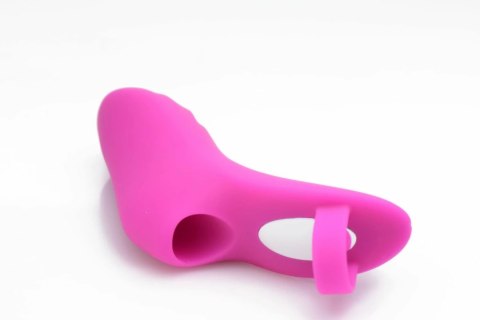 FRISKY Finger Bang Her Pro Pink - Wibrująca Nakładka na Palec, 12 cm