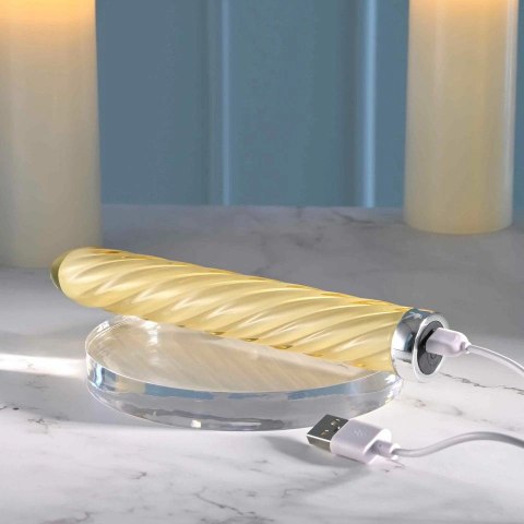 Playboy Twist of Fate - szklany model wielofunkcyjny z wibracjami