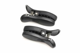 XR Brands Dark Grip czarne zaciski wibrujące z etui Master Series