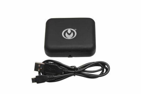 XR Brands Dark Grip czarne zaciski wibrujące z etui Master Series