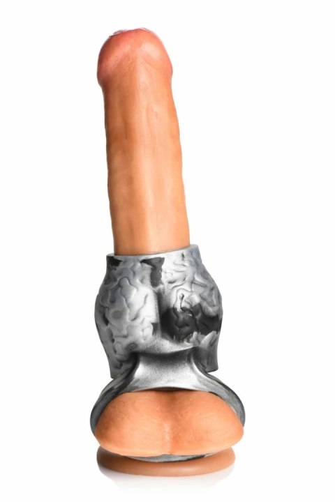 XR Brands Night Prowler silikonowy pierścień z uchwytem szary