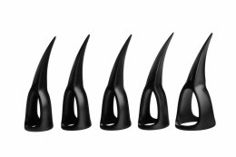XR Brands Zestaw 10 Pierścieni Sensorycznych Claws Czarny - 5 Rozmiarow