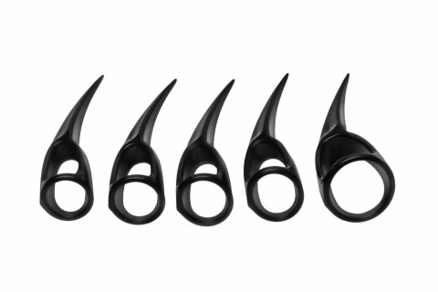 XR Brands Zestaw 10 Pierścieni Sensorycznych Claws Czarny - 5 Rozmiarow