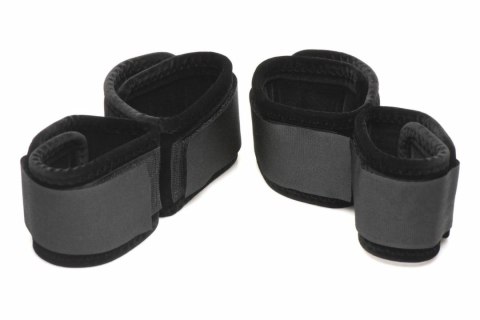 XR Brands Zestaw Manżet Nylonowych na Nadgarstki i Kostki Czarny