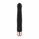 Rosy Gold Rabbit Thrusting System Black - 10 trybow, silikon, USB