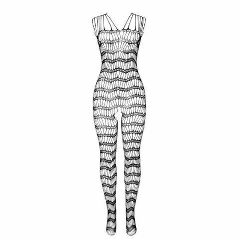 Subblime 951696 Bodystocking z siateczki, ramiączka, czarny, uniwersalny